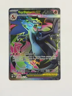 Pokemon TCG Mega Charizard X Ex 109/094 Full Art Ultra Rare Phantasmal Flames - Image 1