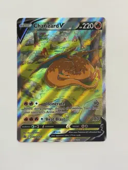 Pokemon TCG Charizard V Swsh260 Full Art Promo Ultra Rare Sword & Shield Holo NM - Image 1
