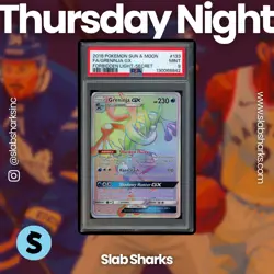 2018 POKEMON SM FORBIDDEN LIGHT #133/131 GRENINJA GX RAINBOW SECRET RARE PSA 9 - Image 1