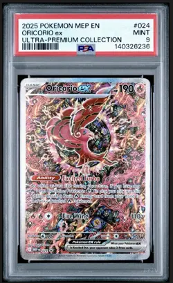 2025 Pokemon ORICORIO ex #024 Ultra-Premium Collection PSA 9 MINT - Image 1