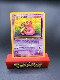 1st Edition Slowbro 43/62 Fossil Uncommon Non-Holo Pokemon TCG Near Mint - Image 1