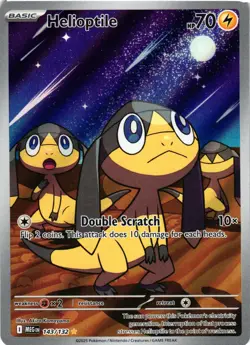 Pokemon TCG Helioptile 143/132 Illustration Rare Mega Evolution NM - Image 1
