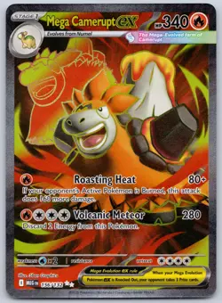 Mega Camerupt ex 156/132 (NM) - ME01: Mega Evolution - Ultra Rare - Pokemon TCG - Image 1
