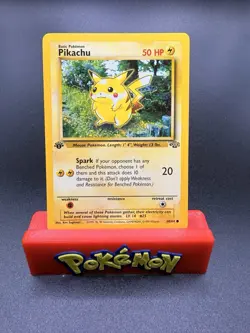 Pikachu #60 / 64 1st Edition Jungle - NM - Pokemon 1999 TCG WOTC Vintage - Image 1
