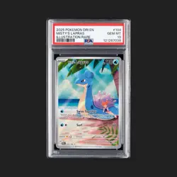 2025 Pokemon Misty's Lapras 194/182 Destined Rivals Holo IR PSA 10 - Image 1