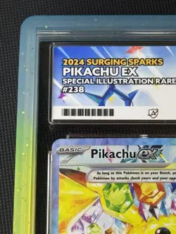 Pokemon TCG - Pikachu EX 238/191 - Surging Sparks - SIR - ACE 10 (Perfect Sub) - Image 2
