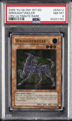 2005 YU-GI-OH! CRV-CYBERNETIC REVOLUTION #EN012 WROUGHTWEILER PSA 8 - Image 1