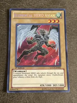 Elemental HERO Avian - LCGX-EN002 - Secret Rare - 1st Edition - VLP - Image 1