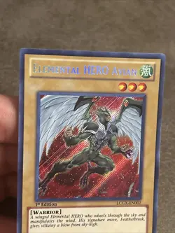 Elemental HERO Avian - LCGX-EN002 - Secret Rare - 1st Edition - VLP - Image 2