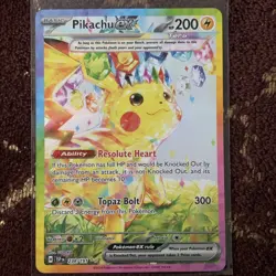 Pokemon TCG Surging Sparks Pikachu EX Card 238/191 SIR NM - Image 1