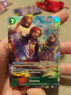 Shanks Alt Art ENGLISH OP14-027 R THE AZURE SEA'S SEVEN NM ONE PIECE CARD GAME - Image 1