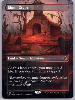 Blood Crypt (Borderless) MTG Lorwyn Eclipsed Regular 349 - Image 1