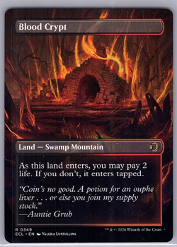 Blood Crypt (Borderless) MTG Lorwyn Eclipsed Regular 349 - Image 2