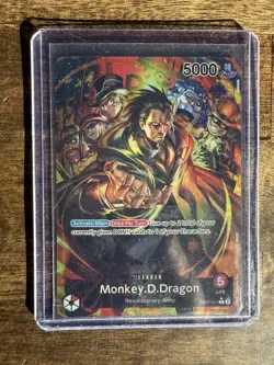 OP07-001 Monkey.D.Dragon Alt Art Leader One Piece TCG English - Image 1
