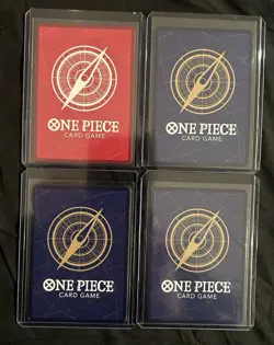 One Piece - The Azure Sea’s Seven - Trafalgar Law OP14-001 Alt LOT 4X RED Luffy - Image 2
