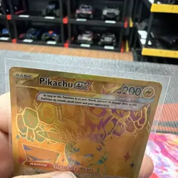 Pokemon TCG Pikachu EX Hyper Rare Gold SV Prismatic Evolutions Card 179/131 NM - Image 2