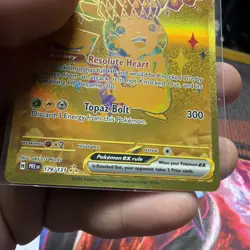 Pokemon TCG Pikachu EX Hyper Rare Gold SV Prismatic Evolutions Card 179/131 NM - Image 3