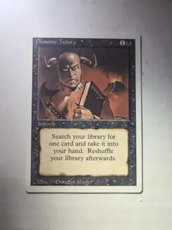 MTG - Demonic Tutor - Revised Edition - LP - Image 1