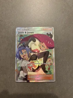 Jessie and James 68/68 Full Art Trainer Hidden Fates Pokemon Card TCG - Image 1