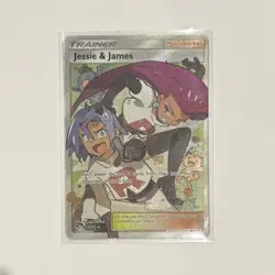 Jessie and James 68/68 Full Art Trainer Hidden Fates Pokemon Card TCG - Image 1