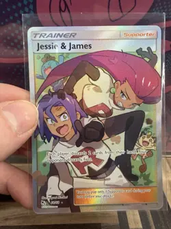 Pokemon TCG Jessie and James 68/68 Hidden Fates Full Art Trainer Ungraded - Image 1