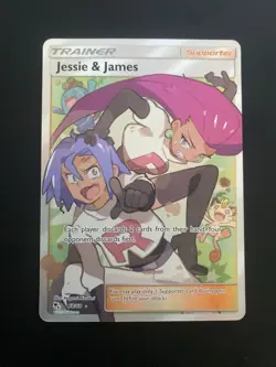Pokemon TCG Jessie and James - 68/68 - Full Art Trainer Card - Hidden Fates - Image 1