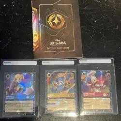 Disney Lorcana Festival Of The Arts Epcot Exclusive Promos And Completed Booklet - Image 1