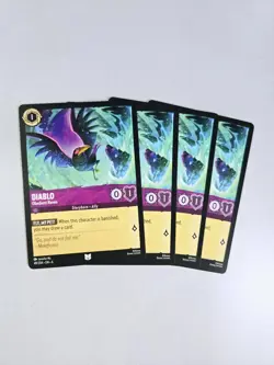 Diablo Obedient Raven 49/204 Playset 4 cards - Azurite Sea Lorcana - Image 1