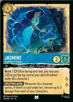 Disney Lorcana Jasmine - Soothing Princess 26/P3 Whispers Foil Convention Promo - Image 3
