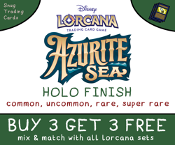 Disney Lorcana - Azurite Sea FOIL - Single Cards - Mint - Buy 3 Get 3 Singles - Image 1