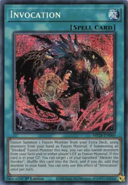 Yugioh MP24-EN060 - Invocation - Secret Rare - Image 1