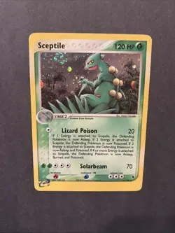 Pokemon TCG Sceptile 11/109 EX Ruby and Sapphire Rare Holo SWIRL - Image 1