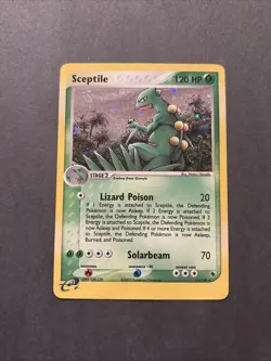 Pokemon TCG Sceptile 11/109 EX Ruby and Sapphire Rare Holo SWIRL - Image 2