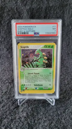 Pokemon TCG Sceptile Holo Ruby & Sapphire #11/109 2003 PSA 7 Holo Rare English - Image 1