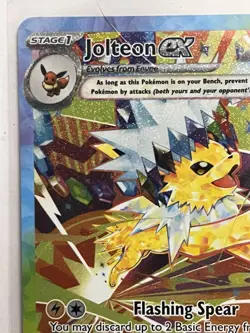 Jolteon ex 153/131 Special Illustration Rare SV Prismatic Evolutions Pokemon NM - Image 2