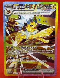 Jolteon ex 153/131 SIR Pokemon Prismatic Evolutions Special Illustration Rare NM - Image 1