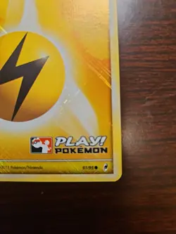 2011 Pokemon Call Of Legends Lightning Energy 91/95 Play! Promo. Very Nice - Image 2