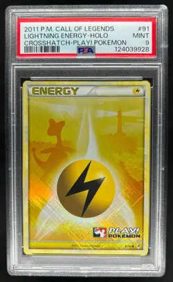 2011 Pokemon Call of Legends Lightning Energy Promos Holo Crosshatch 91/95 PSA 9 - Image 1