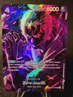 Zoro-Juurou (SP) #ST18-004 2025 Legacy of the Master Super Rare English PK047A - Image 1