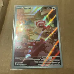 Stufful IR 154/132 Mega Evolution Illustration Rare Holo Pokemon TCG NM Card - Image 1