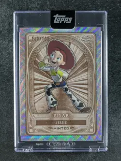 2025 Mint Disney Topps JESSIE 100/100 Wave Refractor Bronze Chrome Encased #20 - Image 1