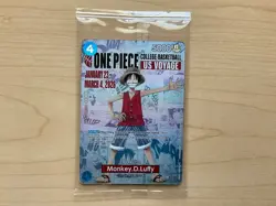 One Piece Monkey D. Luffy US Voyage College Basketball Card *SEALED* Rutgers - Image 1