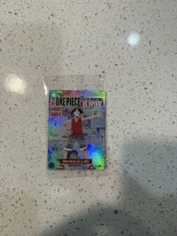 One Piece Monkey D. Luffy US College Basketball Card Rutgers SEALED - Image 1