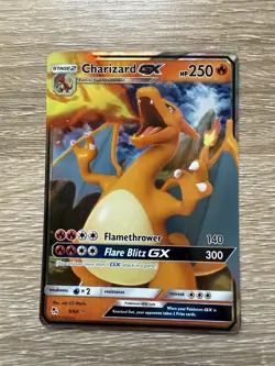 Pokemon TCG Charizard GX Hidden Fates Holo Ultra Rare Card 9/68 - Image 1