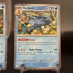 Pokemon TCG Psyduck and Golduck Mega Evolution Promo Card 007 & 008 - Image 3