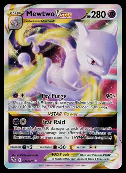Pokemon Card - Mewtwo VSTAR Holo Pokemon GO 031/078 Ultra Rare - Image 1