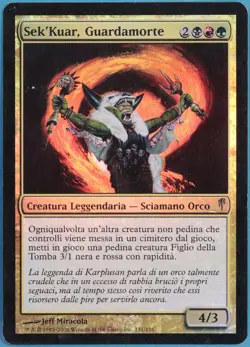 Sek'Kuar, Deathkeeper FOIL Coldsnap (ITALIAN) PLD Rare CARD (366044) ABUGames - Image 1