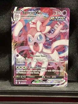 Sylveon VMAX - 075/203 - Pokemon Evolving Skies Sword & Shield Rare Card NM - Image 1
