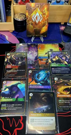 Riftbound League of Legends TCG LOT OF 9 Cards Body Rune Alt Art - Image 1