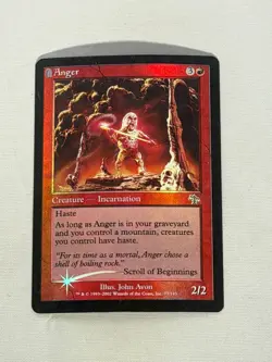 MTG FOIL Anger Judgment Magic the Gathering - Image 1